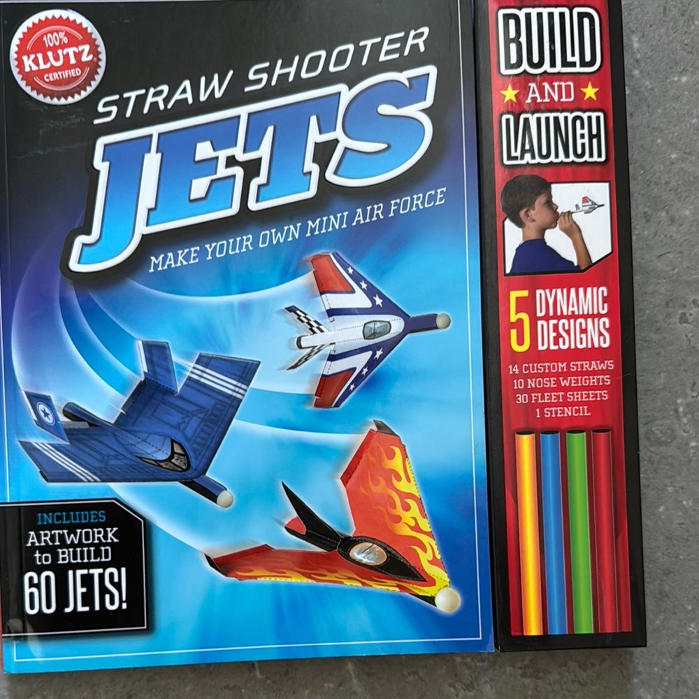 Straw Shooter Jets Kit - Blue, Red, White